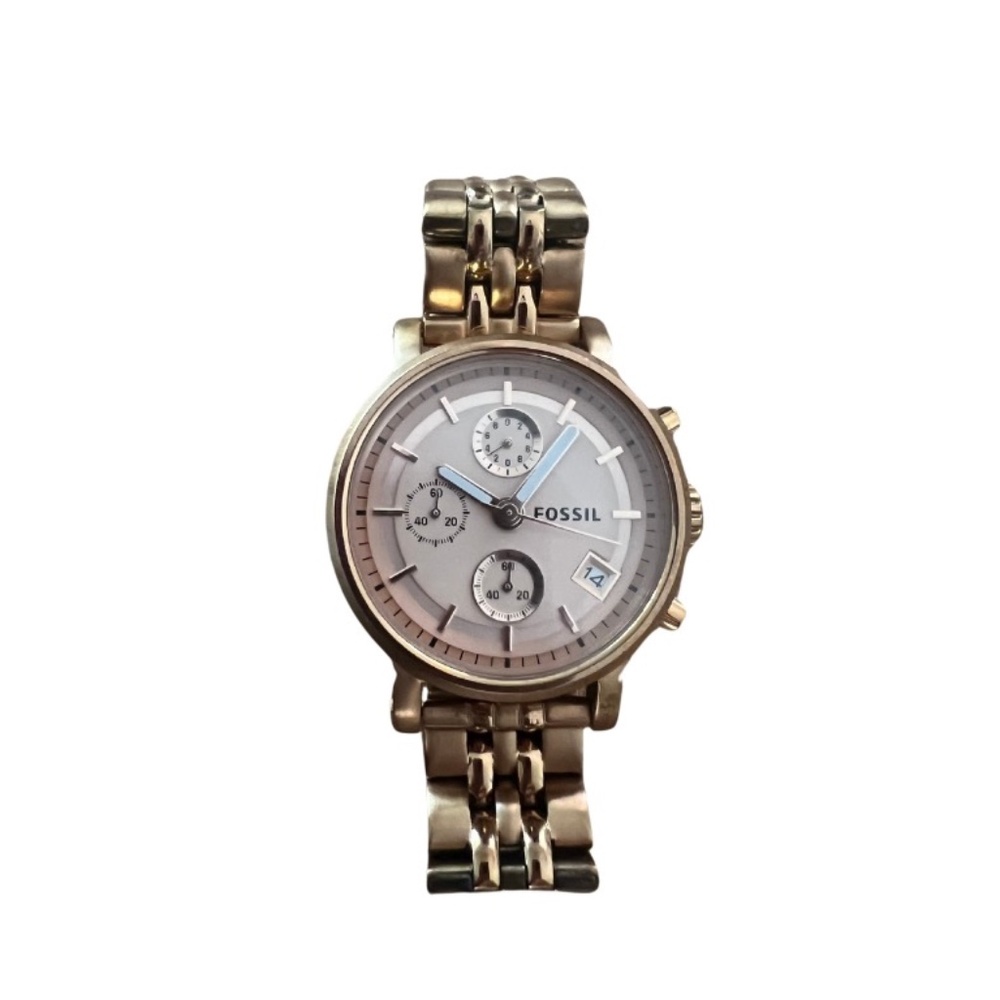 Rose Gold Fossil Watch
